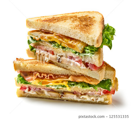 club sandwich stack 125531335