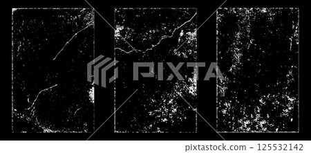 Black and white grunge. Distress overlay texture. Abstract surface dust and rough dirty wall background concept. Distress illustration simply place over object to create grunge effect. Vector EPS10. 125532142