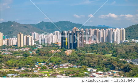 Sheung Shui is a vibrant area in the New Territories April 20 2025 125533640