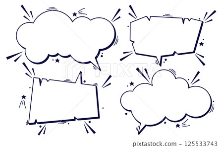 Empty eight clouds. 125533743