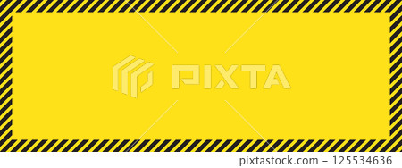 Frame with caution tape border for safety signs. Bright yellow and black design perfect for warning labels, construction notices, and safety backgrounds. Frame with caution tape border for safety signs. Bright yellow and black design perfect for warning labels, construction notices, and safety backgrounds. 125534636