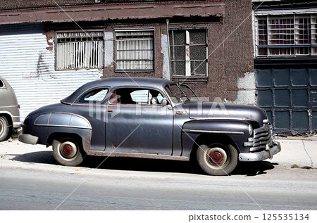 [AI生成] 經典小鎮裡的經典車 9556851 125535134