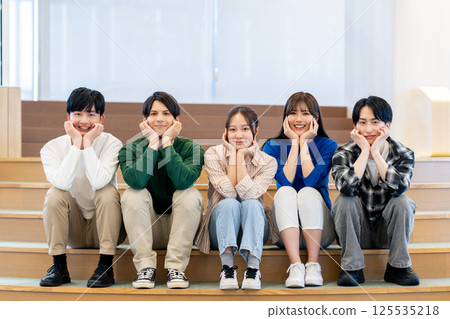 Male and female university students. Photo courtesy of Denpa Gakuen, Tokyo Electronics College. 125535218