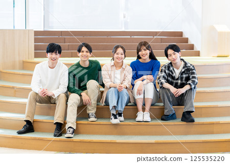 Male and female university students. Photo courtesy of Denpa Gakuen, Tokyo Electronics College. 125535220