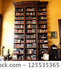 Antique bookshelf 125535365
