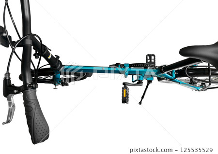Folding bicycle frame. 125535529