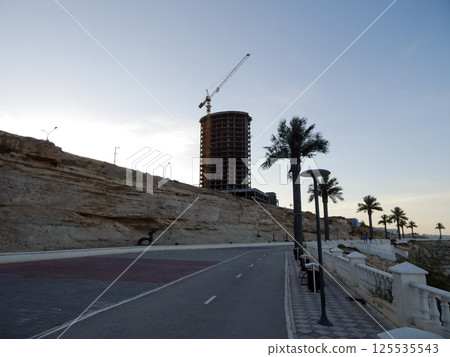 Embankment along the sea. Embankment along the sea. 125535543