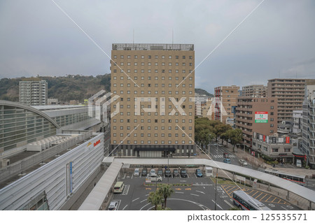 March 24 2025 Urban Cityscape Featuring Modern Buildings and Transportation, Japan 125535571