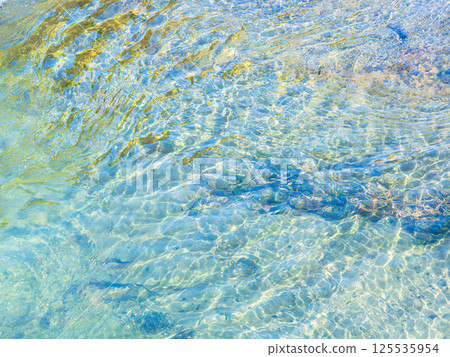 Spring river: Close-up of water flow 213 Spring river: Close-up of water flow 213 125535954