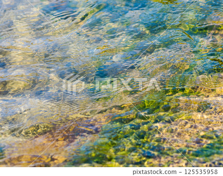 Spring river: Close-up of water flow 227 Spring river: Close-up of water flow 227 125535958