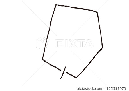 手繪簡單而寬鬆的黑白線性語音氣泡 125535973