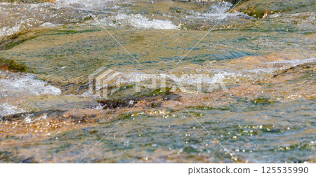 Spring river: Close-up of water flow 188 Spring river: Close-up of water flow 188 125535990