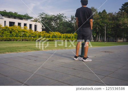 solo travel with man chilling see city life in bangkok thailand in summer season solo travel with man chilling see city life in bangkok thailand in summer season 125536586