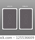 Playing card. Reverse side 125536609