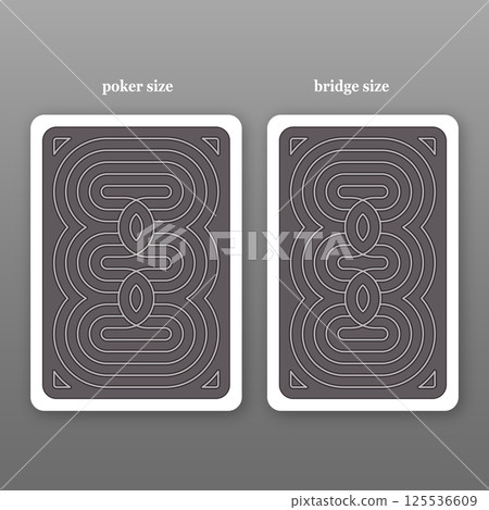 Playing card. Reverse side Playing card. Reverse side 125536609