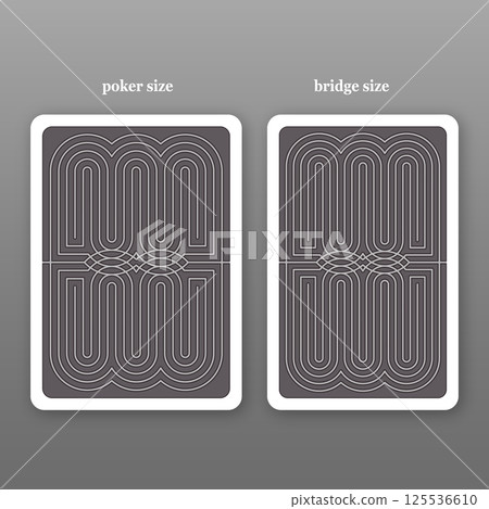 Back of a playing card 125536610