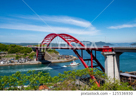 太陽邀請大橋大橋在瀨戶之瀨 125536930