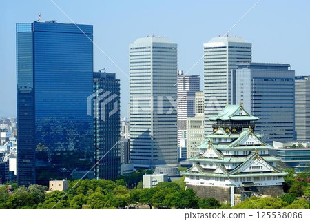Template image of Osaka "Osaka Castle and OBP" 125538086