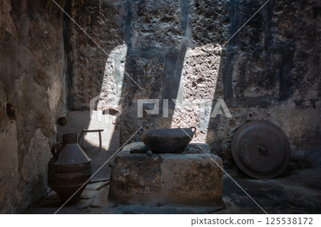 Ancient Kitchens at Santa Catalina Monastery in Arequipa, Peru 125538172