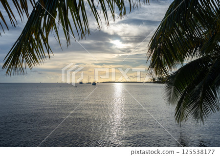 Sunset Over Tahaa Island, French Polynesia 125538177