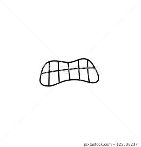 hand drawn human finger icon in doodle style. vector illustration. human hand sign. hand drawn human finger icon in doodle style. vector illustration. human hand sign. 125538237