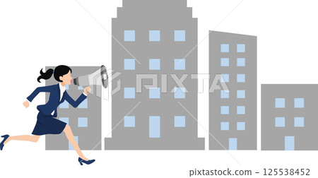 女商人罷工的插圖 125538452