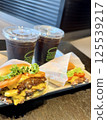 Delicious hamburger 125539217