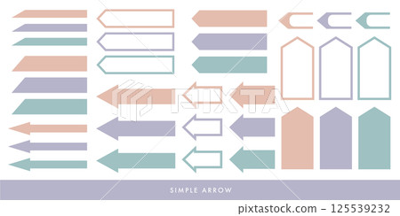 Arrow illustration material set Vector Sticky note Label Smoky color White background Arrow illustration material set Vector Sticky note Label Smoky color White background 125539232