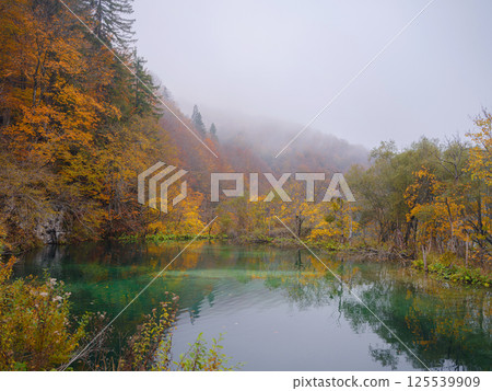 Plitvice Lakes in Croatia during autumn Plitvice Lakes in Croatia during autumn 125539909