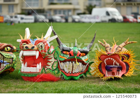 Heads of the Dragon kites 125540073