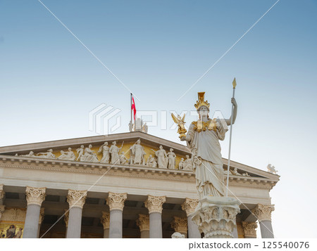 Vienna Parliament Building in summer sunlight 125540076