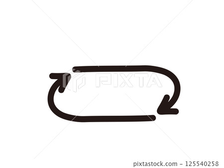 Arrows that look like they were hand-drawn with a thick pen 125540258