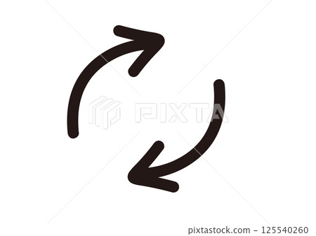 Arrows that look like they were hand-drawn with a thick pen 125540260