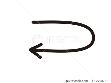 Arrows that look like they were hand-drawn with a thick pen 125540268