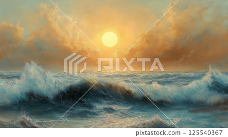 The sun and sea 125540367