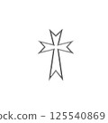 vector illustration of a chrome image 125540869
