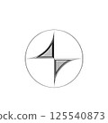 vector illustration of a chrome image 125540873