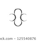 vector illustration of a chrome image 125540876