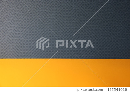 Japanese pattern background_black wall and orange ground 125541016