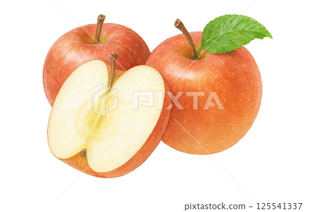 蘋果插畫水彩蘋果 125541337