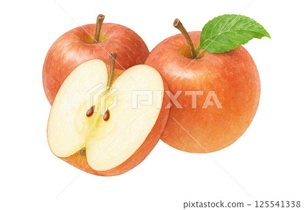 蘋果插畫水彩蘋果 125541338