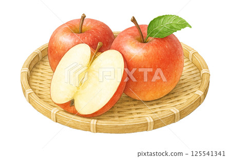 蘋果插畫水彩蘋果 125541341