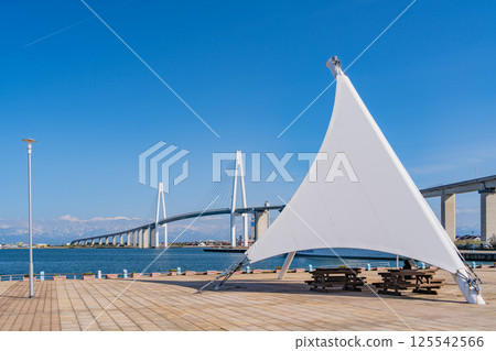 (Toyama Prefecture) Kaiwomaru Park Canvas Tents 125542566