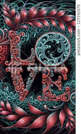 Love themed mobile phone background templates8 125542870