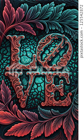 Love themed mobile phone background templates7 125542872