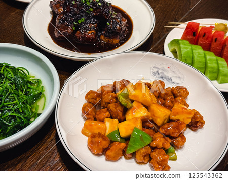 Chinese food feast Chinese food feast 125543362