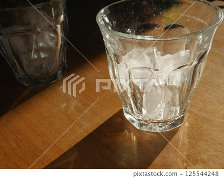 A glass with ice, light, shadow and bubbles, the art of bubbles, feeling the shifting shadows A glass with ice, light, shadow and bubbles, the art of bubbles, feeling the shifting shadows 125544248