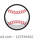 Baseball ball icon illustration (vector, cut out) Baseball ball icon illustration (vector, cut out) 125544362