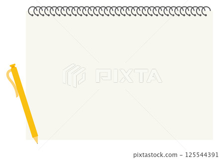 筆記本形框架插圖 125544391