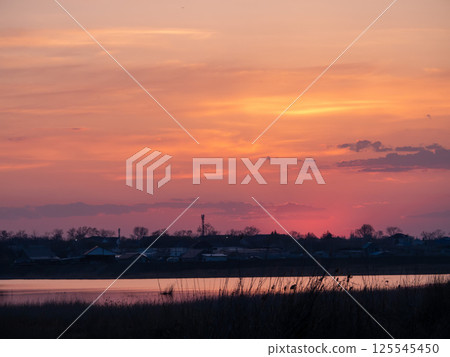 Beautiful sunset 125545450